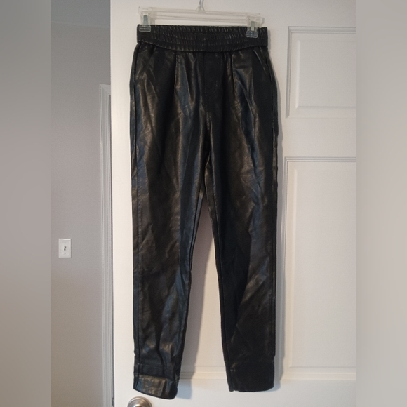Anthropologie Pants - Anthropologie (Raga) faux leather joggers